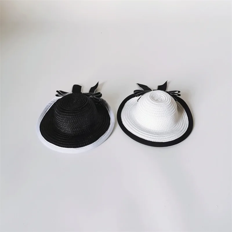 Sombrero para mascotas, sombrero de hierba de dibujos animados, sombrero para el sol, decoración para perros, sombreros pequeños, muñeca bonita a la moda, sombreros de hierba, accesorios para cachorros, disfraz para perros - imagen 3