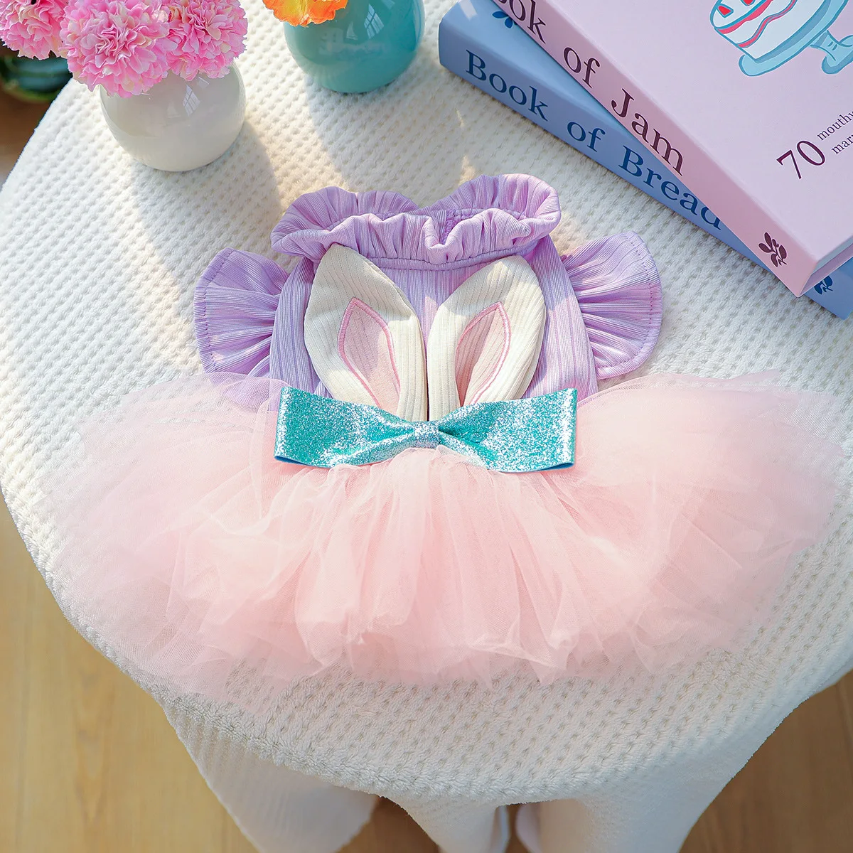 Vêtements pour animaux de compagnie, petite jupe féerique, vêtements pour chats, chiens, jupe en gaze de lapin, jupes de princesse moelleuses - imagen 4