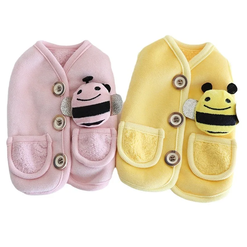 Chaqueta de felpa de otoño e invierno, nuevo chaleco suave, bonito chaleco, ropa para mascotas y gatos, ropa de Navidad para perros pequeños, ropa para cachorros - imagen 5