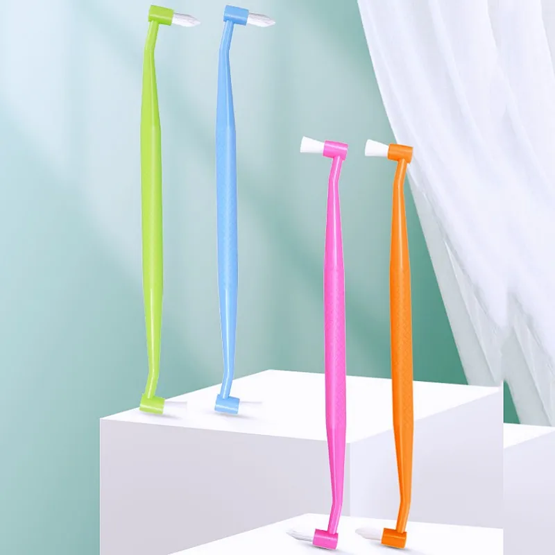 Cepillo de dientes para perros, cepillo de dientes de doble cabeza para mascotas, cepillos de dientes pequeños y suaves para limpieza de dientes de perros, cepillos de dientes de cabeza pequeña para mascotas - imagen 3