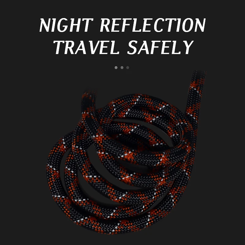 CAWAYI KENNEL-cadena reflectante de nailon con doble correa para mascotas, cuerda de tracción para correr, manos libres, perro grande - imagen 5