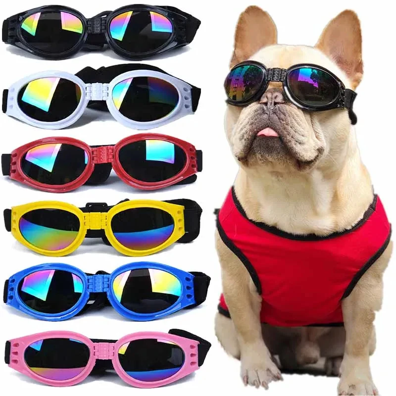 Gafas plegables para perros y gatos, lentes a la moda para prevenir rayos UV, accesorios para fotos, suministros para perros