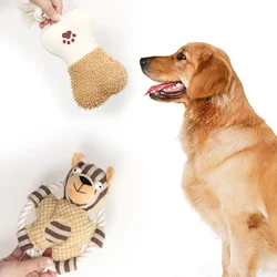 Juguete mordedor para perros con sonido – Cuerda de algodón resistente
