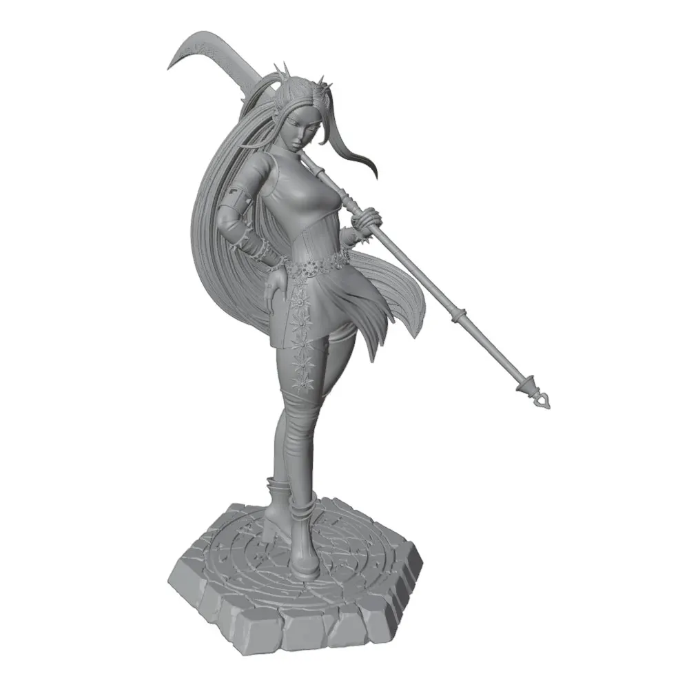 Guerrera femenina en resina 1/24 para montar – Miniatura coleccionista - imagen 5