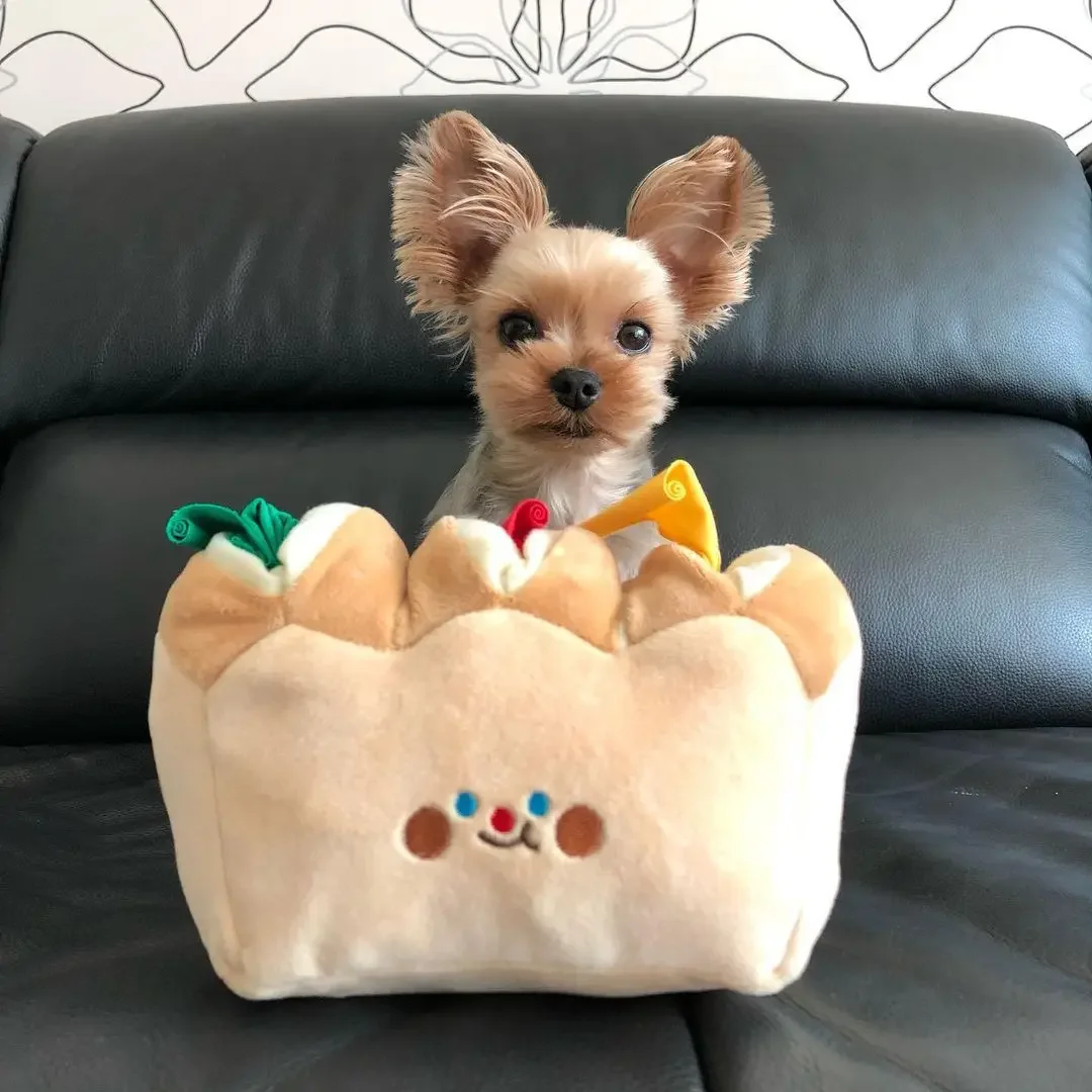 Ins juguete de comida tibetana para perros, juguete interactivo de felpa, rompecabezas de ejercicio, sentido del olor, juguetes para masticar perros - imagen 4