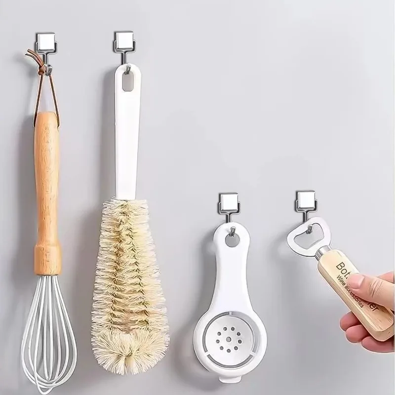 Ganchos magnéticos fuertes, ganchos de almacenamiento multiusos para el hogar, cocina, Bar, ganchos de almacenamiento, ganchos de almacenamiento de llaves, perchas de baño