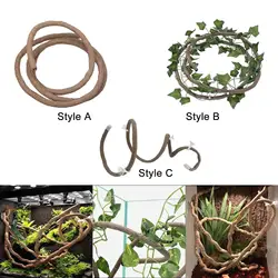 Plantas trepadoras artificiales para terrario de geckos y camaleones
