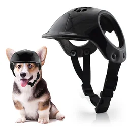 Casco protector para perros pequeños y medianos, orejas ventiladas