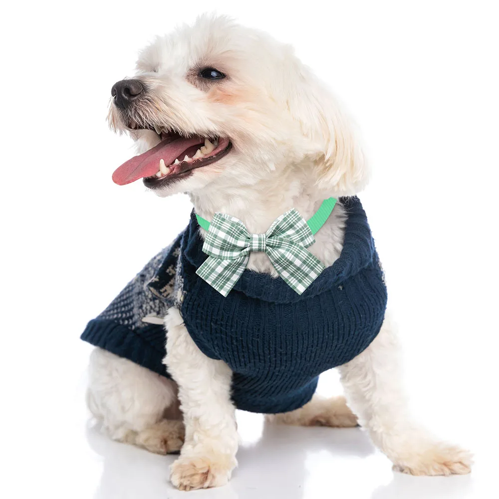 Pajarita a cuadros para perros pequeños y gatos, accesorios de aseo para mascotas, suministros para perros, 50 piezas - imagen 2