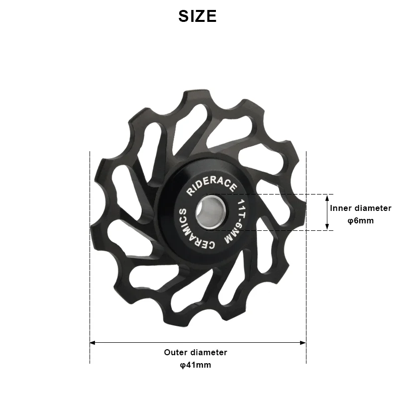 Polea cerámica desviador trasero para bicicleta de carretera y montaña - imagen 4