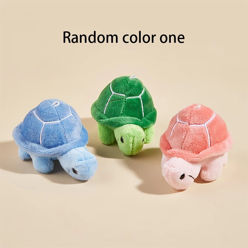 Juguete de peluche en forma de tortuga de Color aleatorio para perros moler los dientes y limpiar los dientes para jugar interactivo, 1 ud.