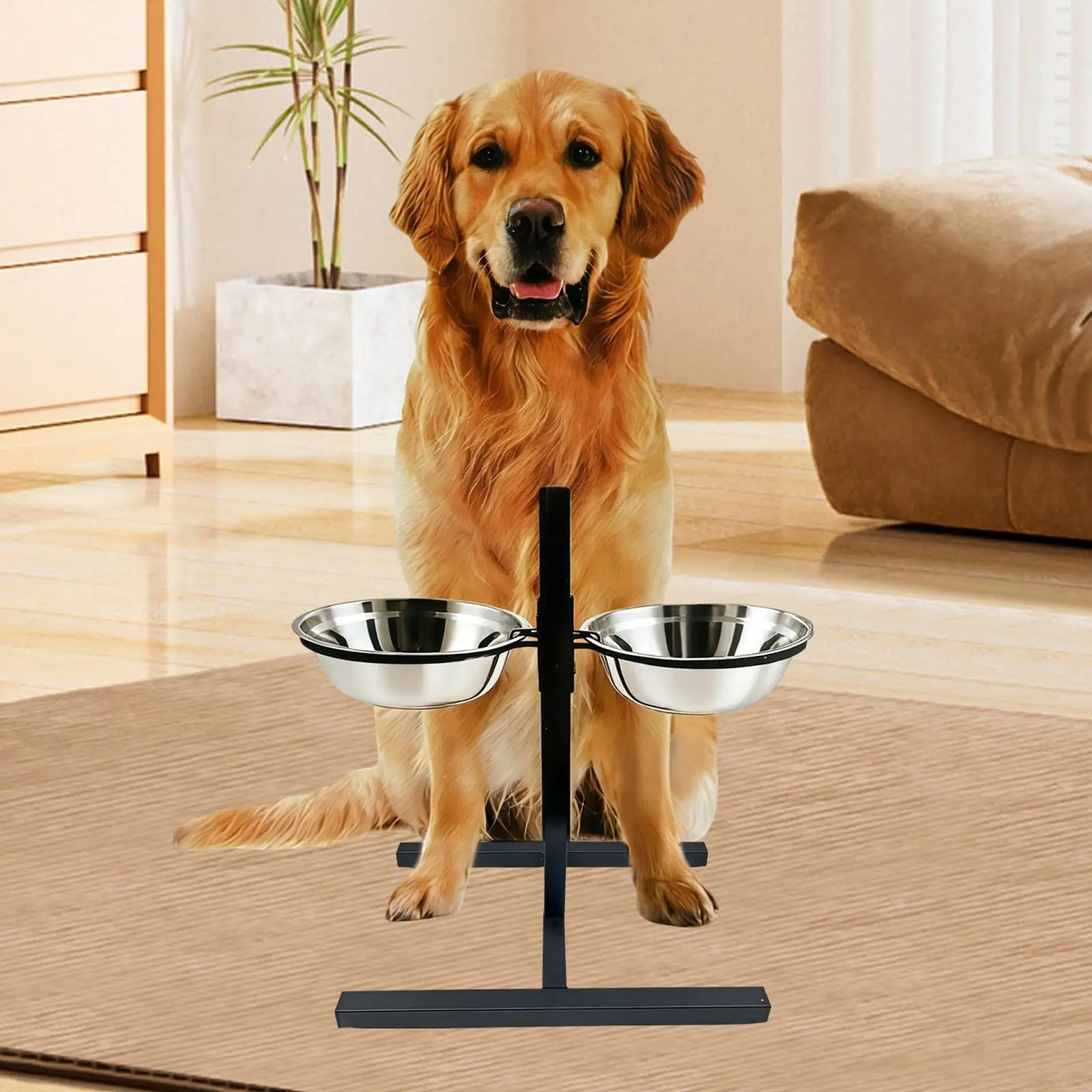 Elevated Bowl Stand Double Pet Dog Bowls Food Water Bowls Holder for Large Medium Small Dogs Accessories