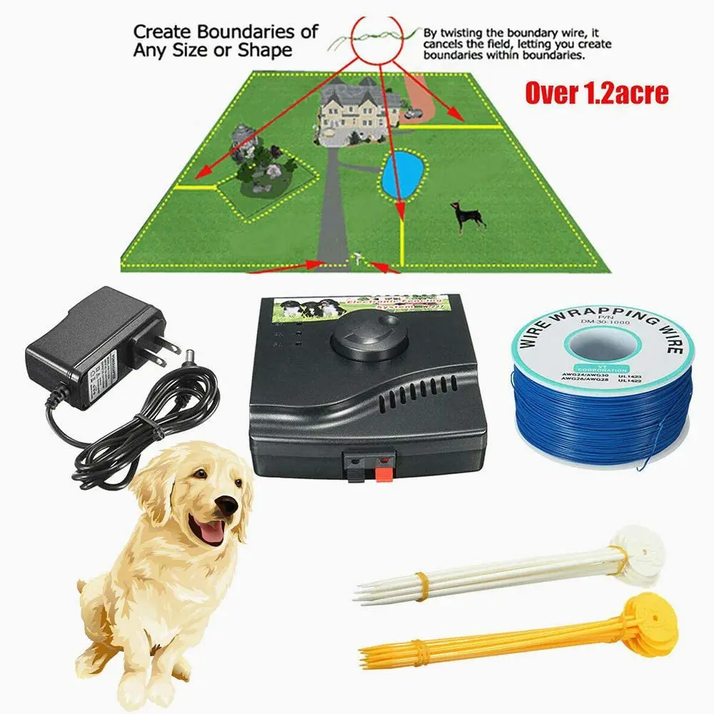 Collar de valla inteligente para mascotas, valla electrónica, entrenador inalámbrico para mascotas, tapón para ladridos, suministros para perros, cubierta para el cuello, productos de entrenamiento para perros - imagen 2