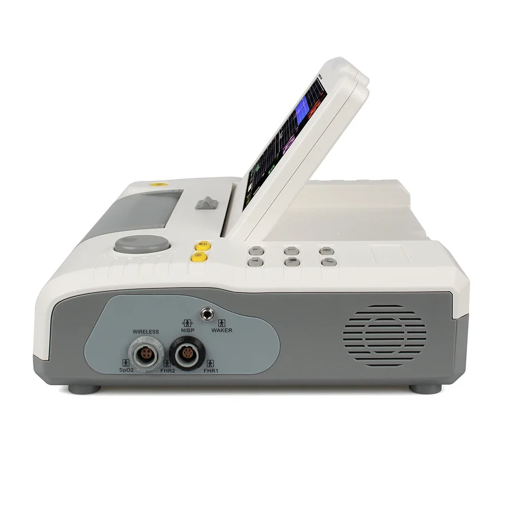 Monitor Fetal médico eM6, pantalla LCD a Color de 7 ", máquina CTG, Monitor cardíaco Fetal materno y papel de impresión, 2 rollos - imagen 4