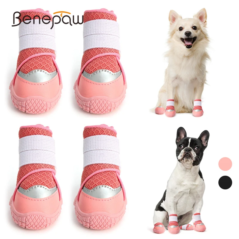 Benepaw-zapatos transpirables para perro, botas antideslizantes para invierno, para senderismo, correr y cachorros