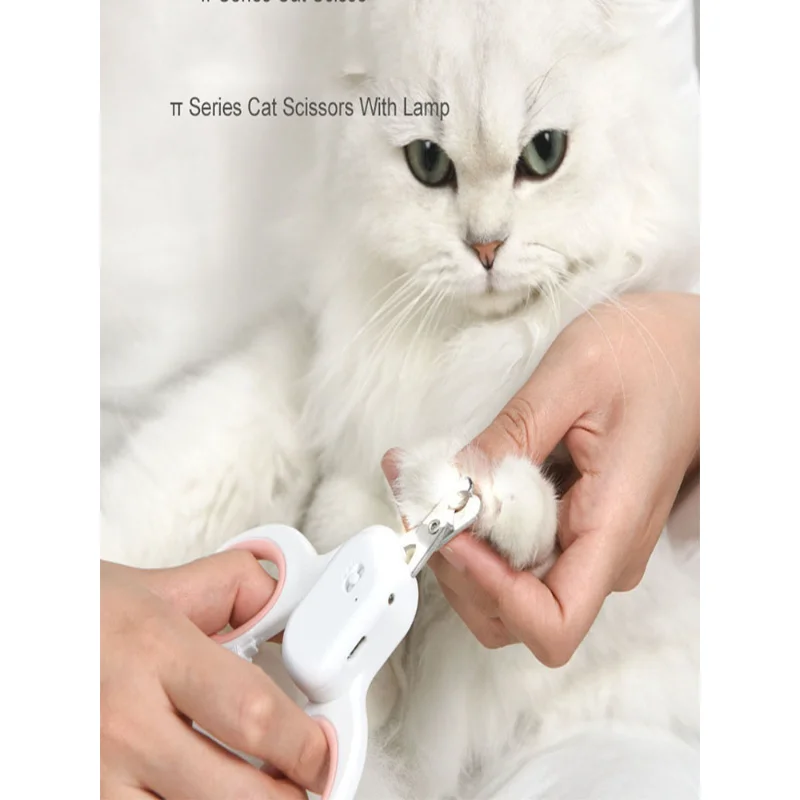 Tijeras de acero inoxidable para perros, línea a prueba de sangre con carga USB, luz LED para iluminar UÑAS DE ACERO INOXIDABLE - imagen 3