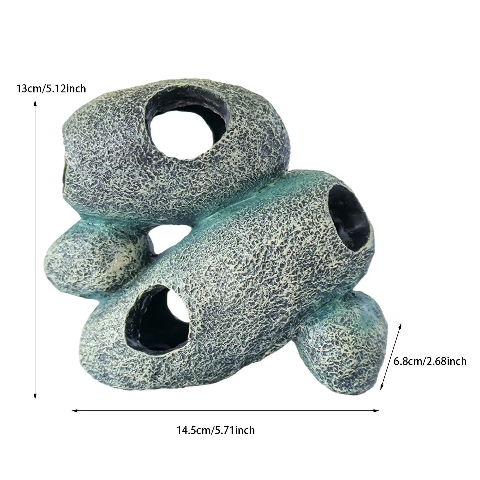 Aquarium Hideaway Rock Artificial Hide Cave for Desktop Living Room Aquarium