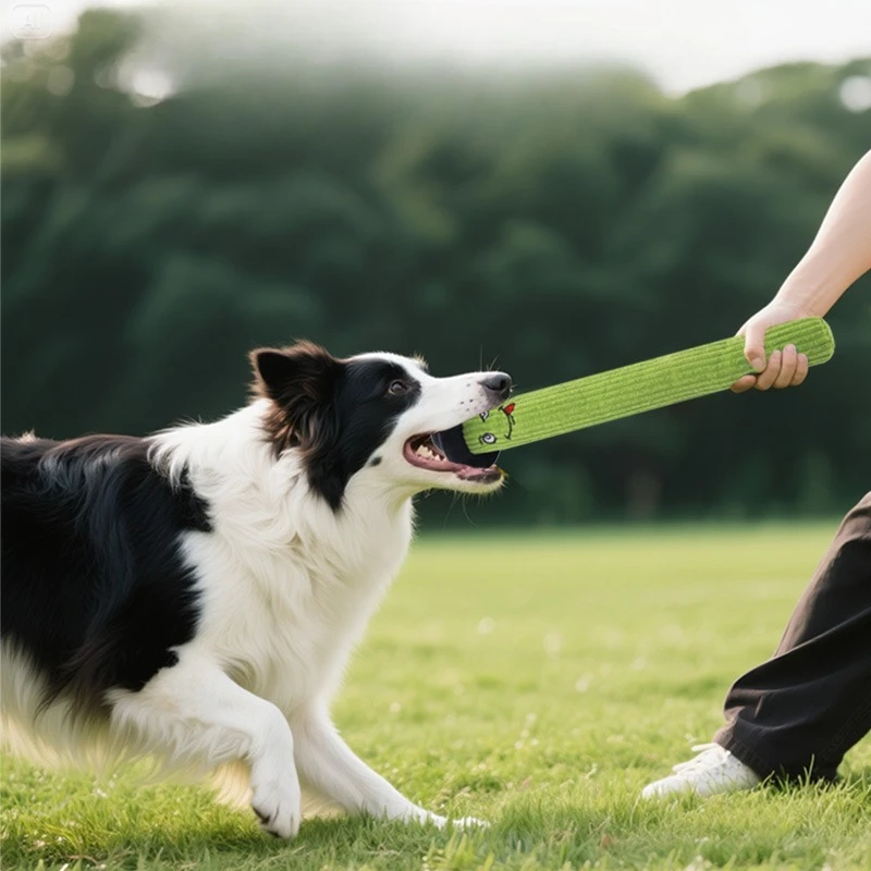 Nuevo juguete largo de peluche para perros, juguete para perros chirriantes de peluche resistente, juguetes para masticar para perros con serpiente de ojos largos, juguetes para chirridos para mascotas, productos para mascotas - imagen 2