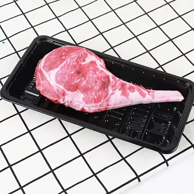 Simulación de filete chirriante para perro, juguete para masticar, resistente a mordeduras, zanahoria suave, forma de Animal, entrenamiento para cachorros, suministros masticables para mascotas - imagen 5