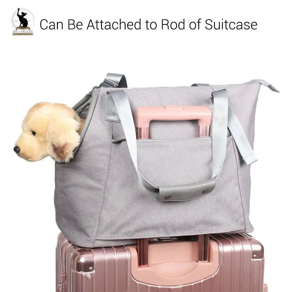 Bolso de mano transpirable para perros pequeños y gatos, bolsa de viaje para mascotas, impermeable, suave, portátil - imagen 3