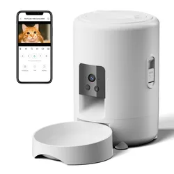 Alimentador automático inteligente para perros de 2L, temporizador de capacidad de vídeo Wifi, comederos automáticos para perros con cámara, comederos para gatos, suministros baratos para mascotas