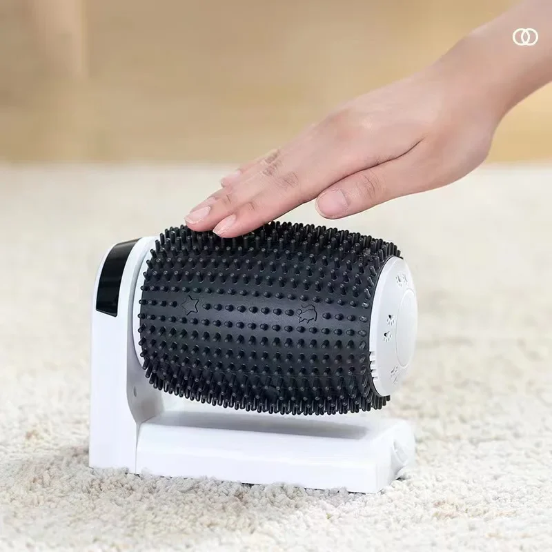 Autoestimador inteligente para gatos con hierba gatera, masajeador giratorio automático para gatos, peluqueros de esquina de pared, cepillo eléctrico de autolimpieza inteligente para gatos - imagen 5