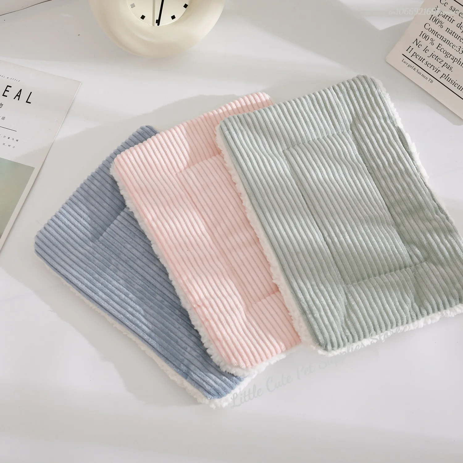 Casa de cama para hámster, estera de cama cálida de invierno para ardilla, erizo, conejo, Chinchilla, nido de casa, accesorios para hámster, estera de cama para mascotas pequeñas - imagen 2