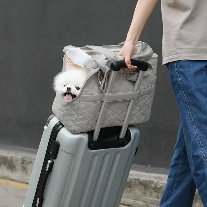 Bolsa transporte gatos y perros mini – malla transpirable cojín suave - imagen 5