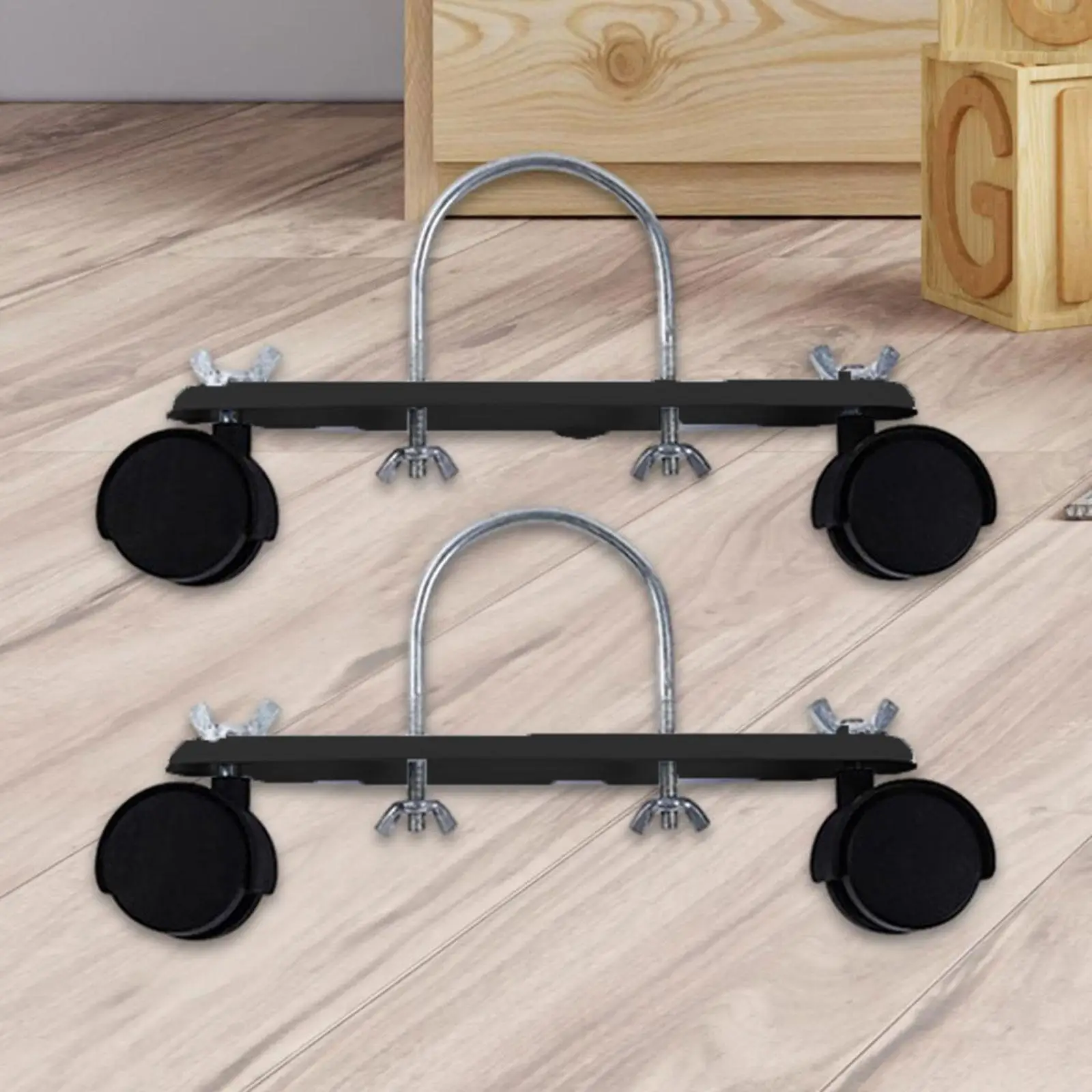 2x soporte para calentador de aceite de calefacción eléctrica, fácil de instalar, resistente, portátil, longitud 21cm con ruedas, accesorio de reemplazo - imagen 2