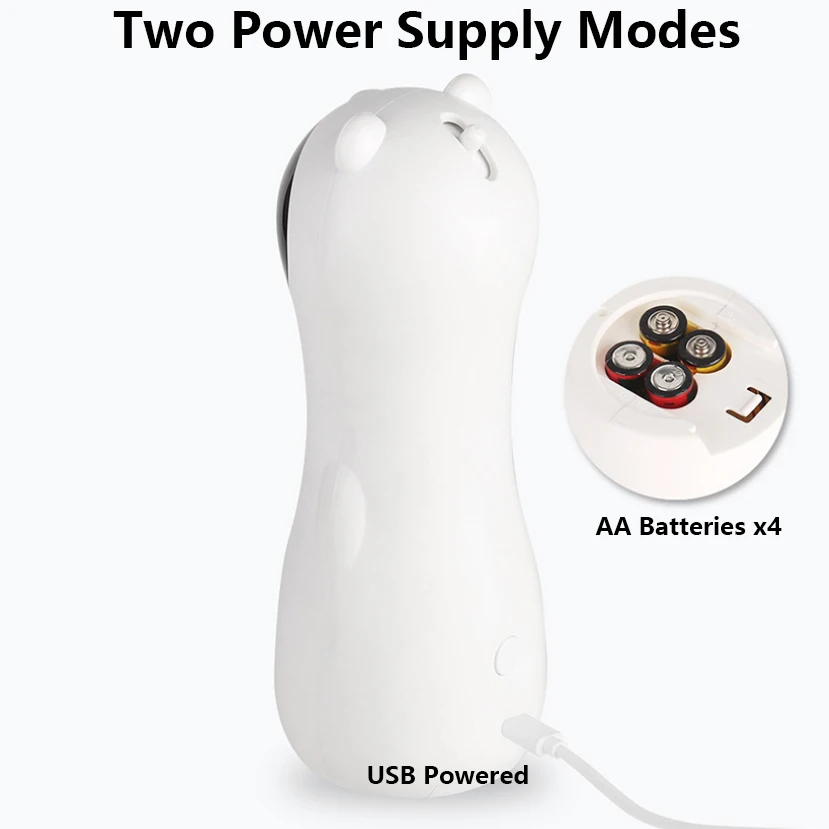 Juguetes láser para gatos de interior, Motor silencioso, alimentado por USB y batería, 5 ángulos ajustables, trayectoria aleatoria, juguetes láser interactivos para gatitos - imagen 3