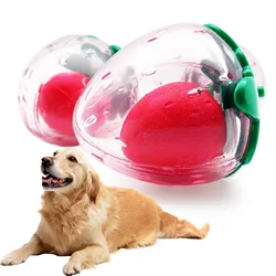 Juguete fresa sonora para perros pequeños y medianos – Goma suave