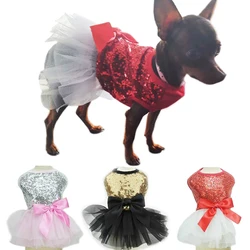 Vestido para perros pequeños con lazos y tul - Chihuahua mini