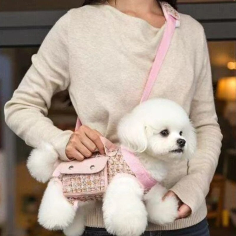 Bolso cruzado portaperros con enganche D y compartimento para paseos - imagen 4