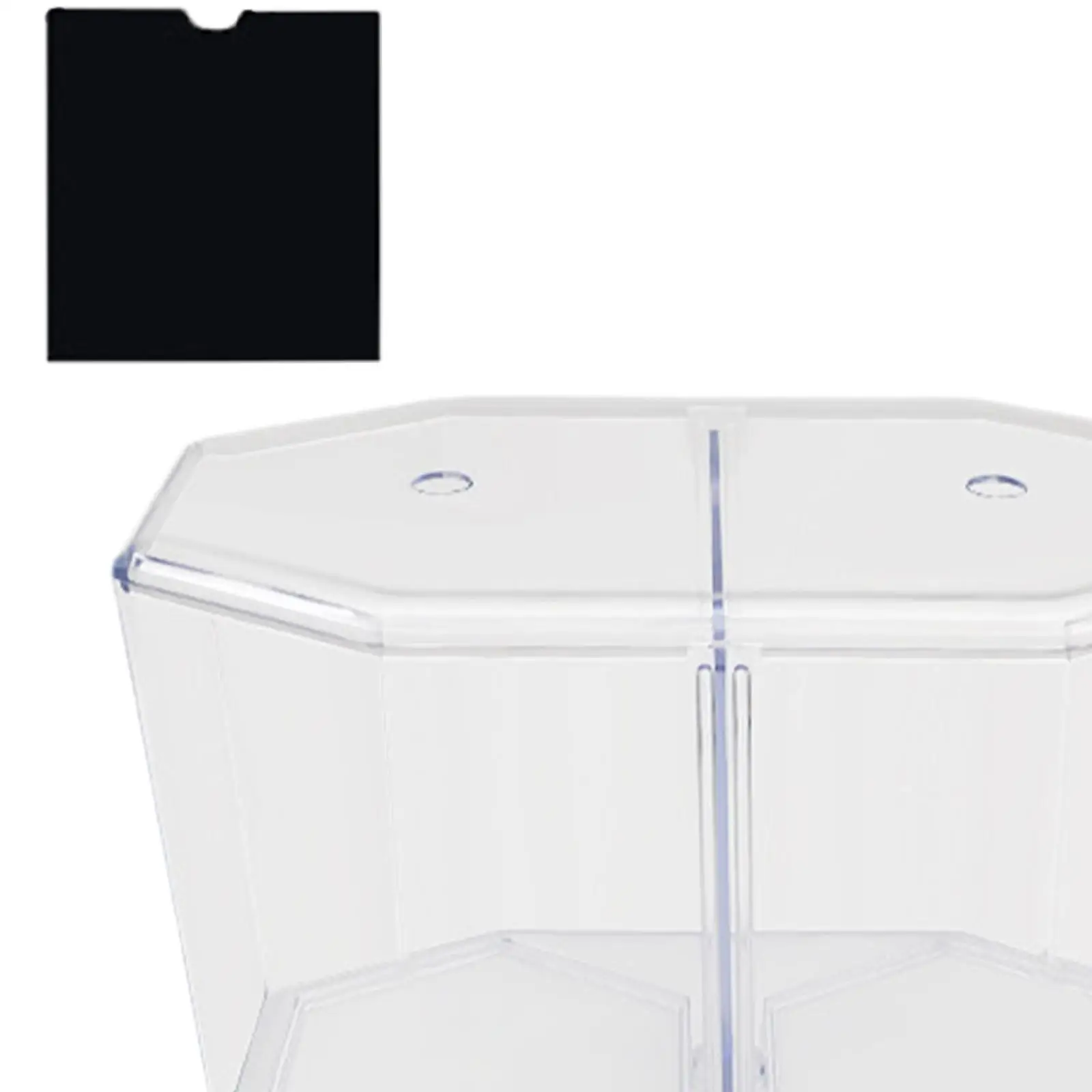 Small Beta Fish Tank Shrimp Tank Hatching Box Breeding Box Clear with Dividers Mini Aquarium Tank for Guppy Jellyfish Shrimps