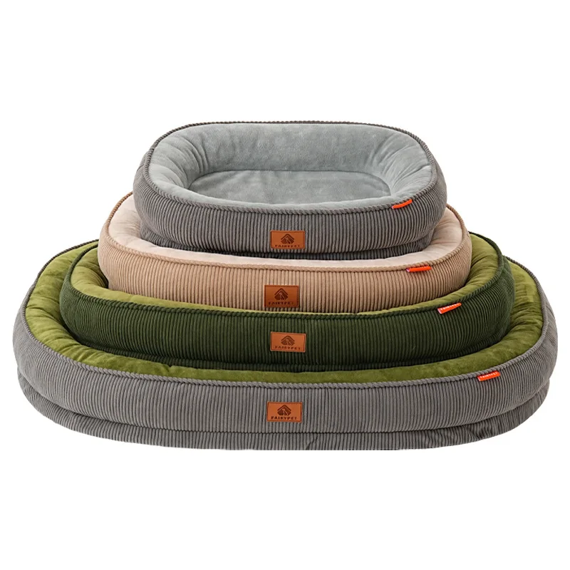 Cama de pana para perro – Alfombra lavable cálida antideslizante - imagen 4
