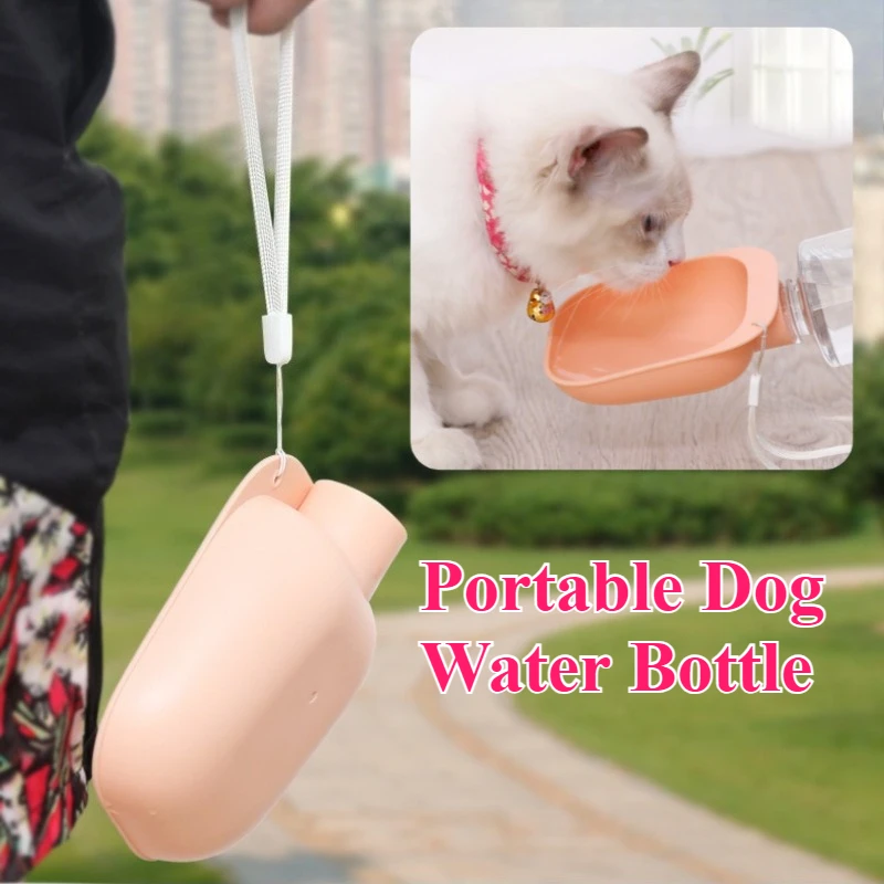 Botella de agua de viaje para perros: dispensador de agua portátil para mascotas con cuenco para uso en exteriores, a prueba de fugas para perros y gatos - imagen 2