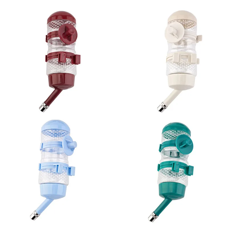 Bebedero de plástico para perros, dispensador de botellas de agua de 500ml, alimentador colgante para cachorros y mascotas, tipo bola - imagen 5