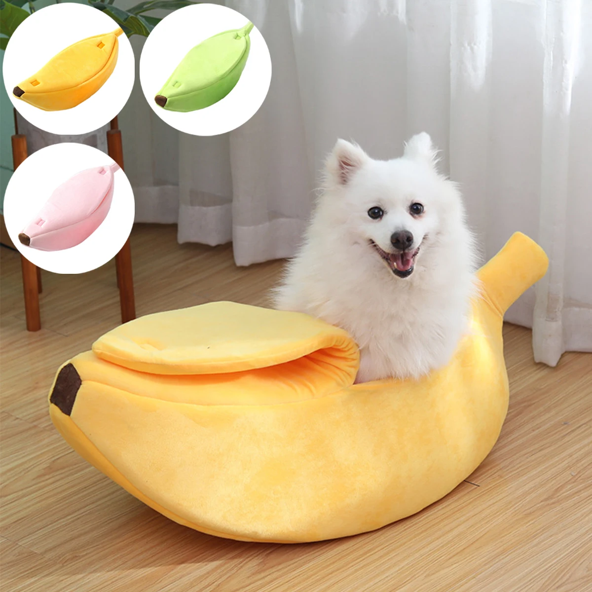 Cama plátano suave y acogedora para gatos y perros - imagen 5