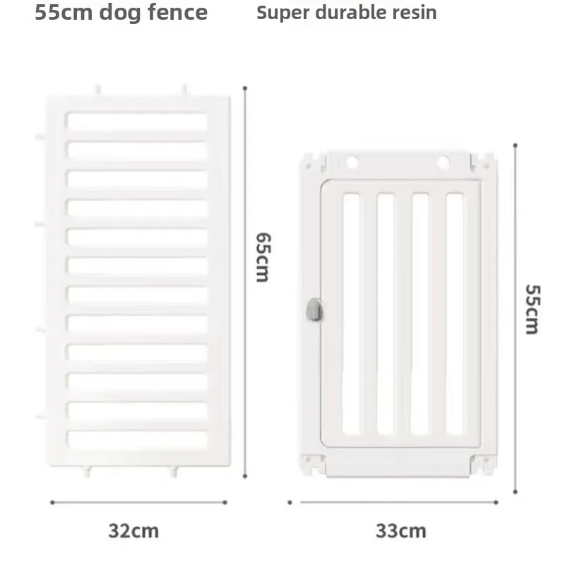 Caja para perros para interiores y exteriores, barandilla Modular de plástico para mascotas con jaula superior, productos para el hogar, accesorios de ventilación, vallas para perros - imagen 5