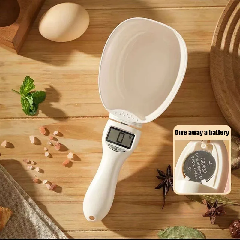 Cuchara medidora de alimentos para mascotas, taza medidora electrónica de comida para perros y gatos, báscula Digital para alimentos con pantalla LED - imagen 5