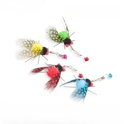 Palo teaser: juguete interactivo para gatos con insecto y plumas