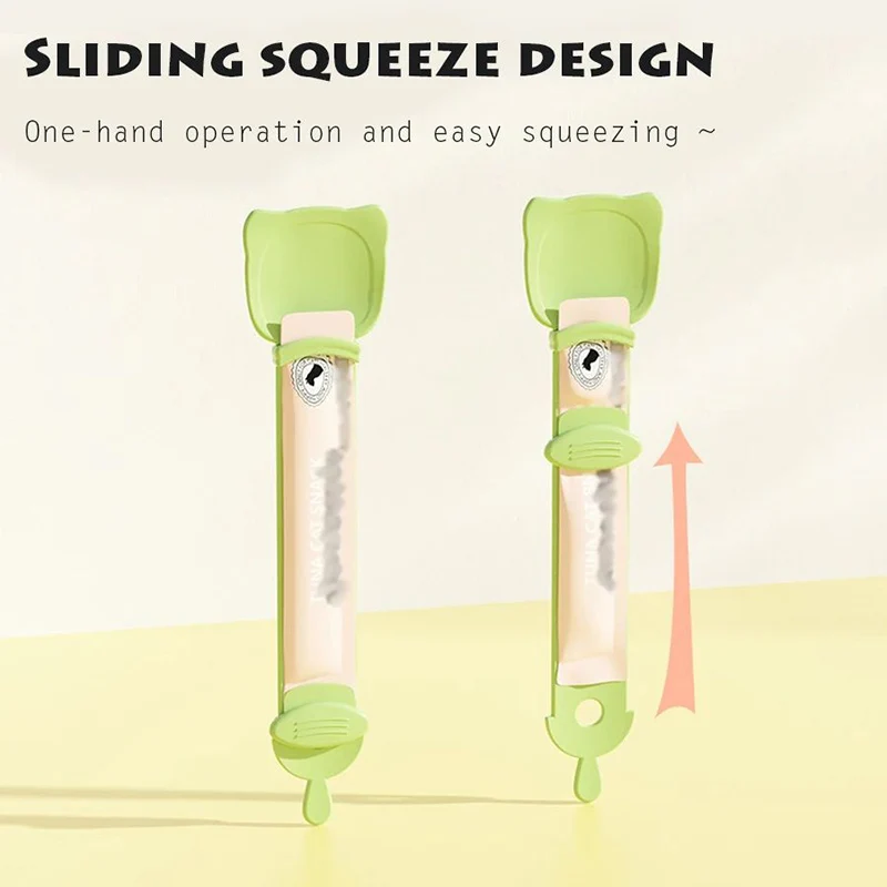 Cuchara alimentadora para mascotas, aperitivos para gatos, herramientas para apretar alimentos líquidos, cuchara de alimentación multifuncional para gatos, dispensador de comida húmeda para cachorros y gatitos - imagen 2