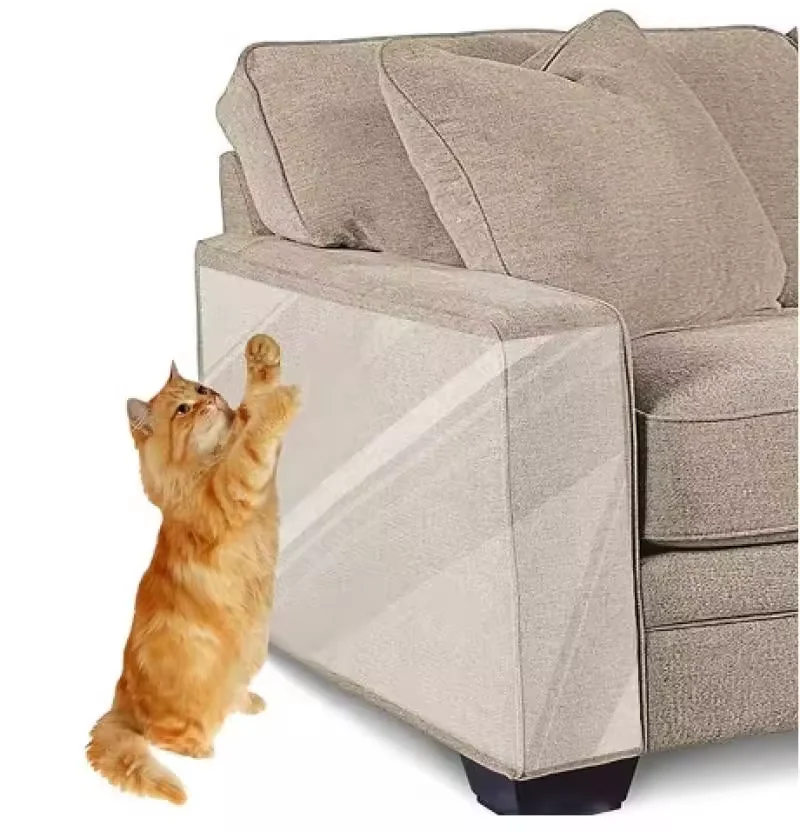 Cinta antiarañazos para gatos, protector transparente en muebles