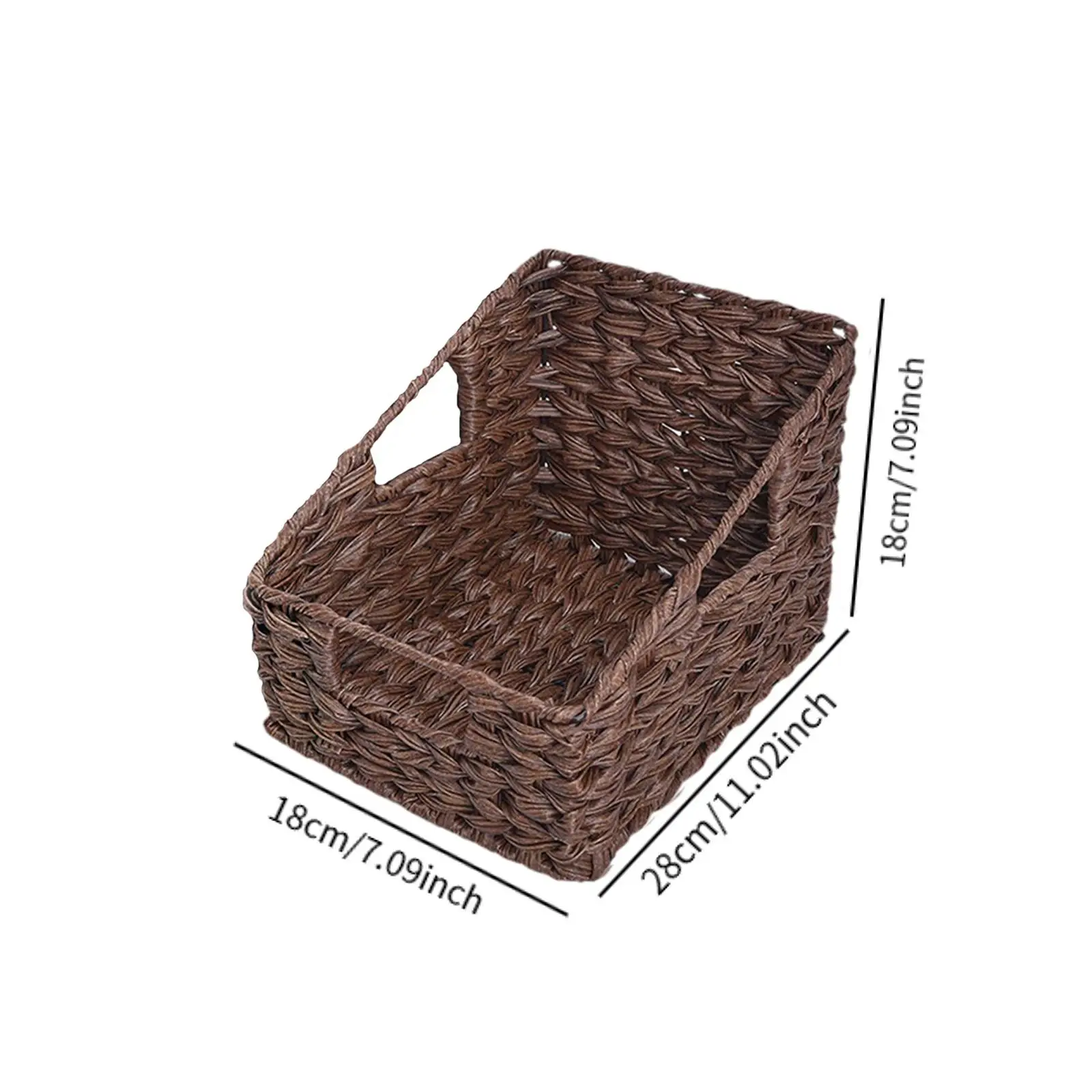Storage Container Baskets with Handles Multifunctional Woven Organizing Basket for Cupboards Drawer Shelves Bathroom Dresser Storage Container Baskets with Handles Multifunctional Woven Organizing Basket for Cupboards Drawer Shelves Bathroom Dresser