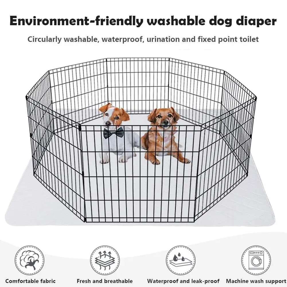 NONOR-pañales lavables para mascotas, estera de pañales para mascotas, impermeable, reutilizable, almohadilla de entrenamiento, absorbente de orina, protección del medio ambiente - imagen 5