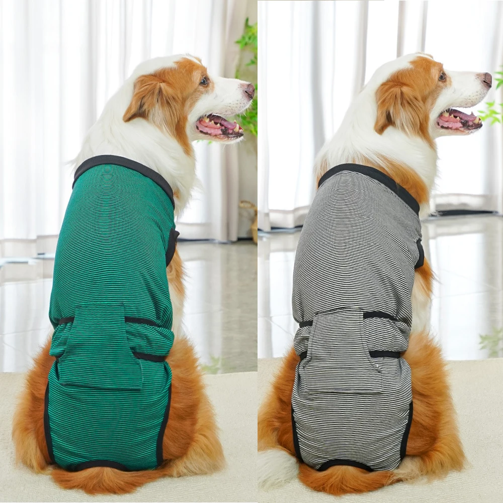 Traje de recuperación para perros, ropa quirúrgica para heridas Abdominales, perros pequeños y grandes, chaleco antilamer para mascotas, traje de esterilización para perros