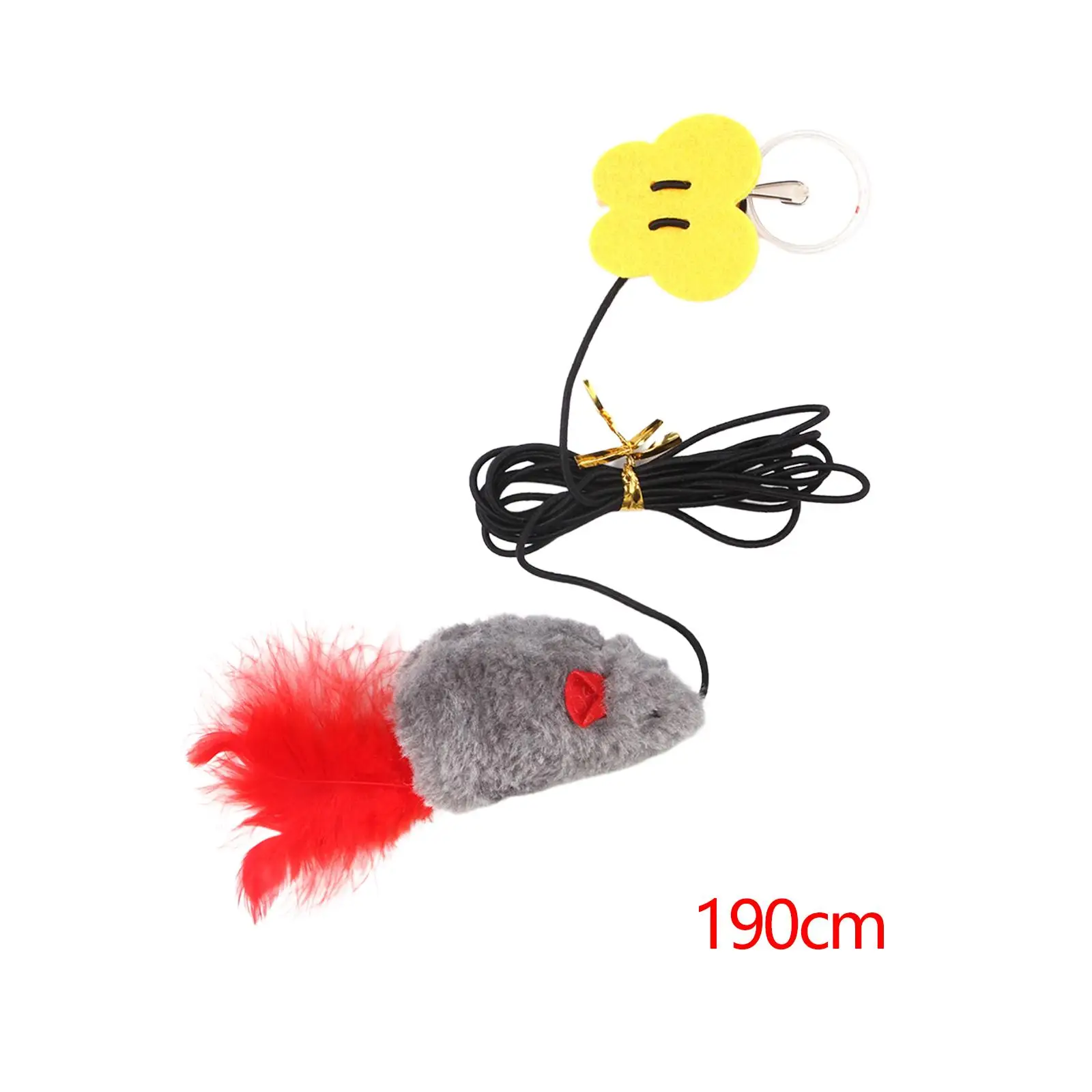 Door Hanging Mouse Cat Toy Teaser Toys Interactive Toy for Kitty Play