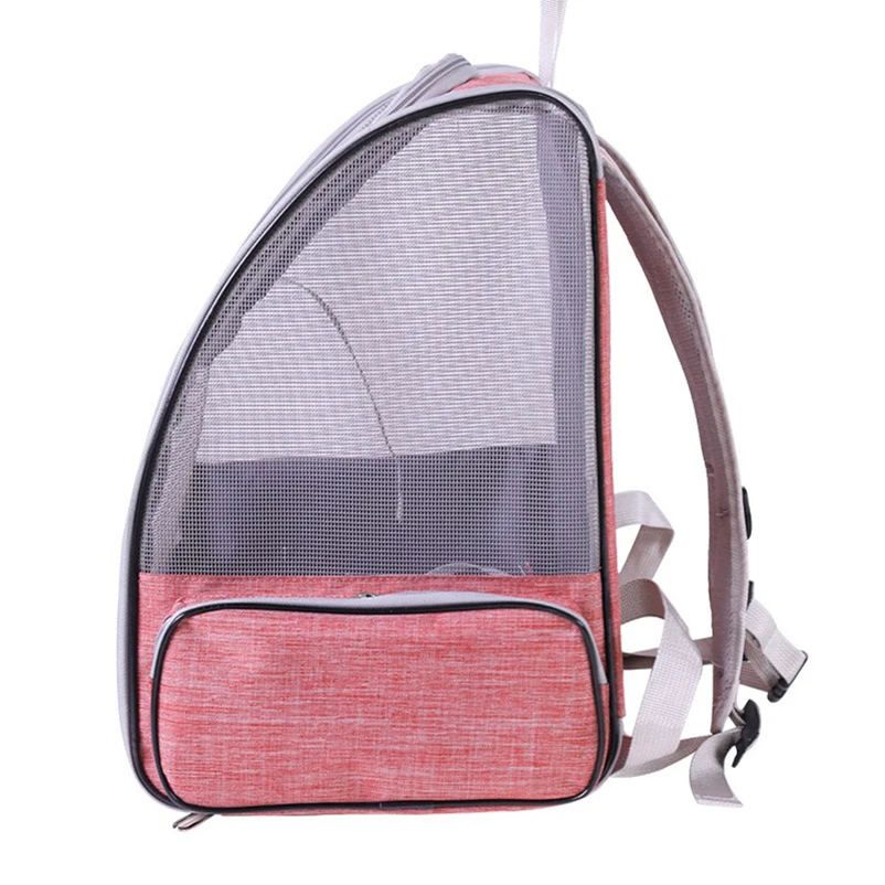 Bolso de hombro transpirable para gato, mochila portátil, suministros para mascotas, Verano - imagen 5