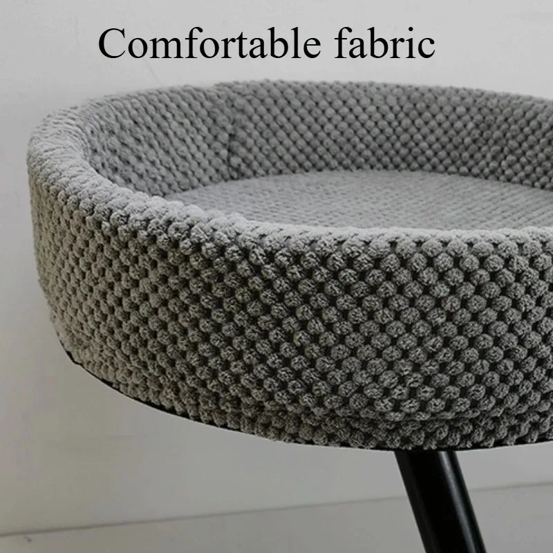 Cama colgante de escritorio para gatos, escritorio de oficina elevado, nido para gatos suspendido, hamaca redonda para interiores, cómoda y suave, suministros para mascotas - imagen 4