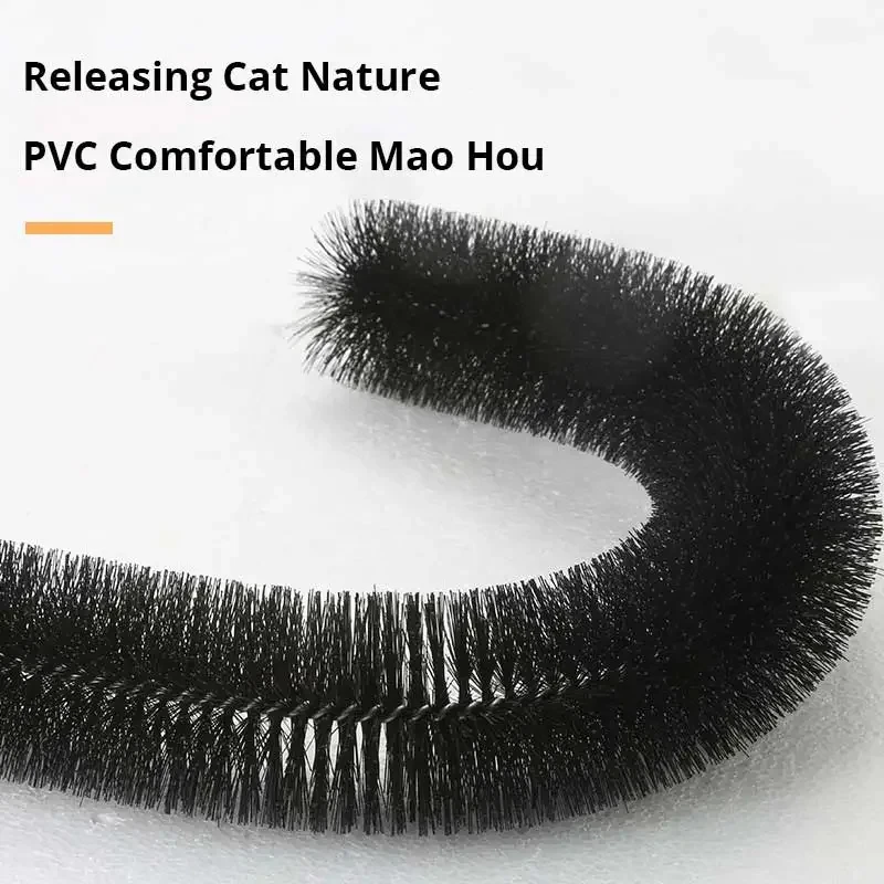Juguete para gatos arco auto Groome Pamper Felino con masaje cepillo para frotar con almohadilla para rascar juguetes interactivos para gatos - imagen 2